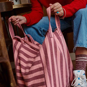 Elisa Tote Bag Burgundy/Flamingo