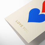 Load image into Gallery viewer, Love You Hearts Greeting Card
