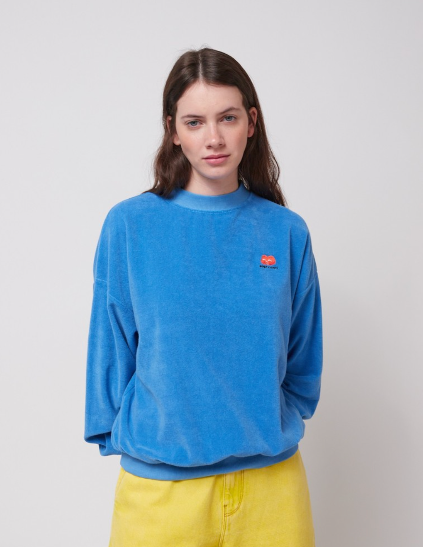 Logo Blue Relaxed Sweatshirt