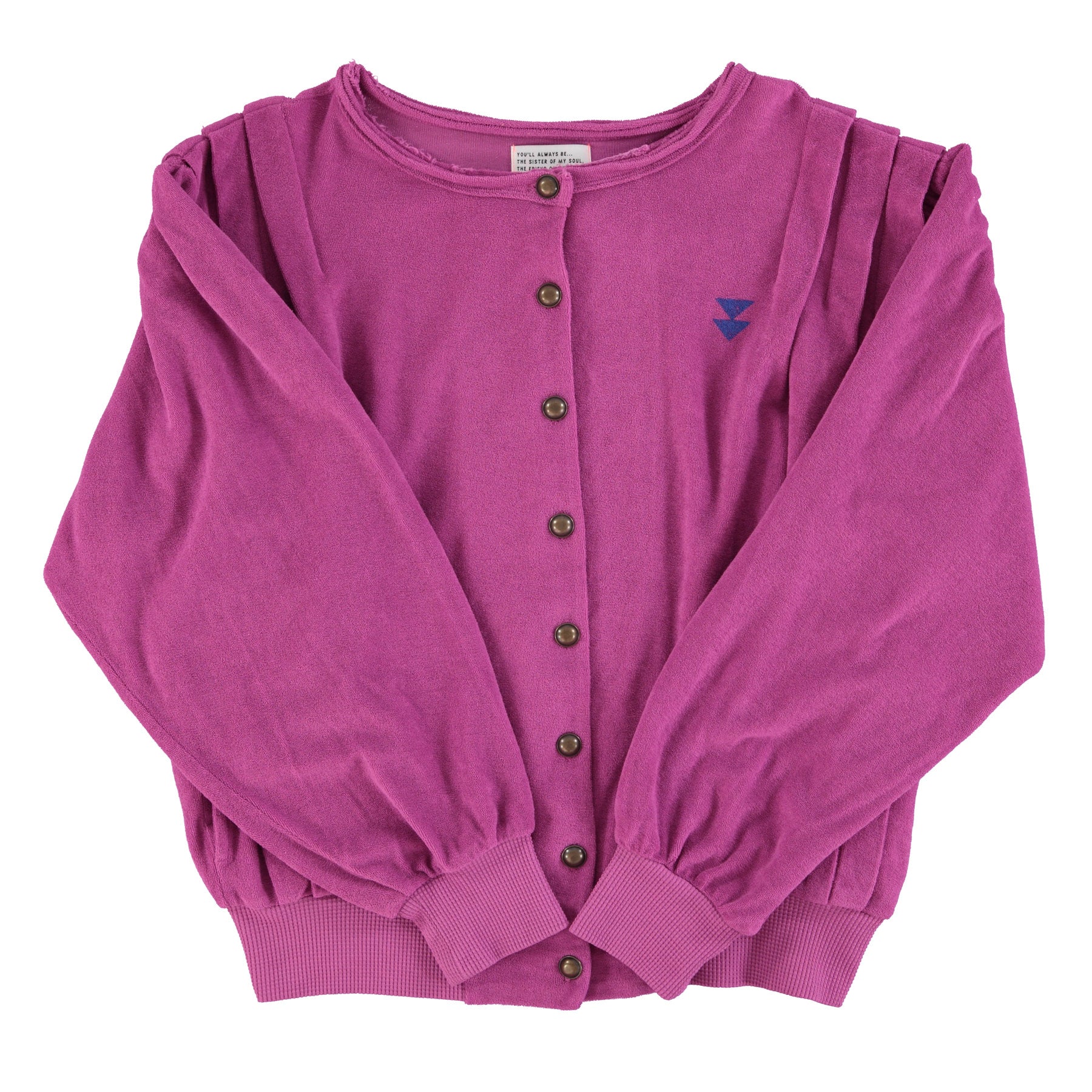 Fuchsia Towelling Cardigan