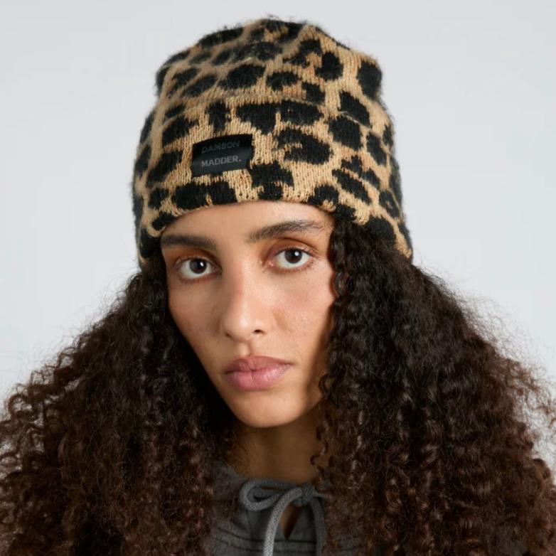 Leopard Print Beanie Hat