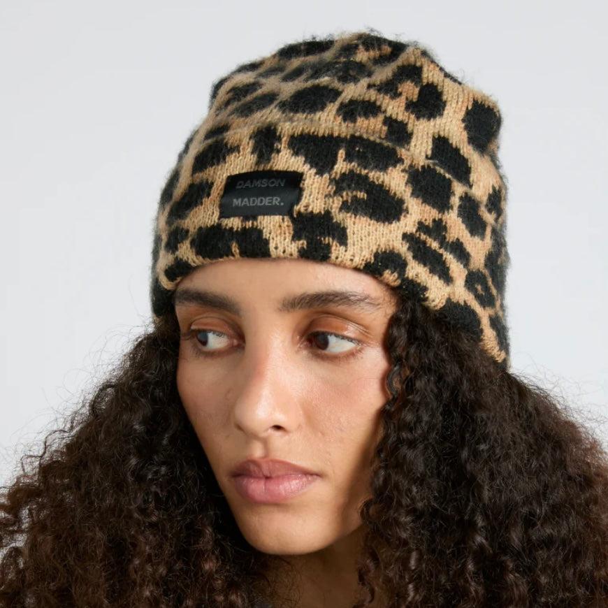 Leopard Print Beanie Hat