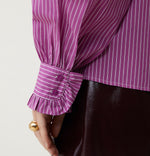 Load image into Gallery viewer, Striped Frill Shirt
