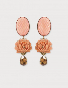 Diva Drop Amber Earrings