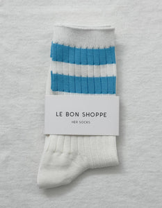 Her Socks Varsity Blue Stripe