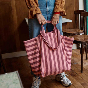 Elisa Tote Bag Burgundy/Flamingo