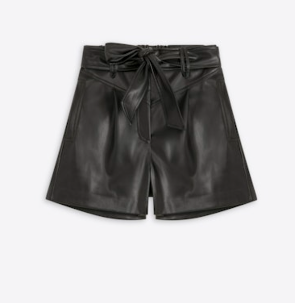 Tie Front Faux Shorts