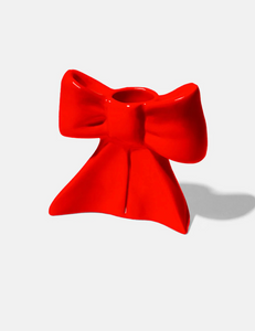 Red Bow Candlestick