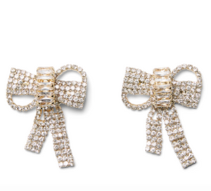 Diamante Bow Earrings