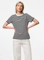 Load image into Gallery viewer, Black &amp; White  Stripe tee
