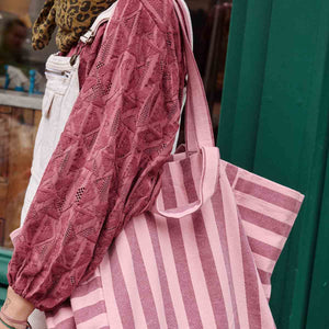 Elisa Tote Bag Burgundy/Bubblegum