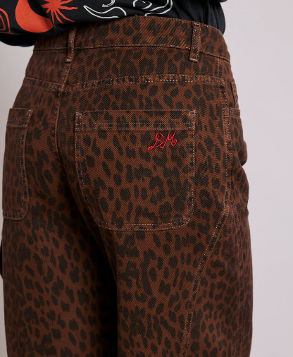 Dark Leopard Dion Jeans