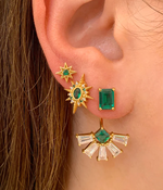 Load image into Gallery viewer, Deco Fan Ear-Rings
