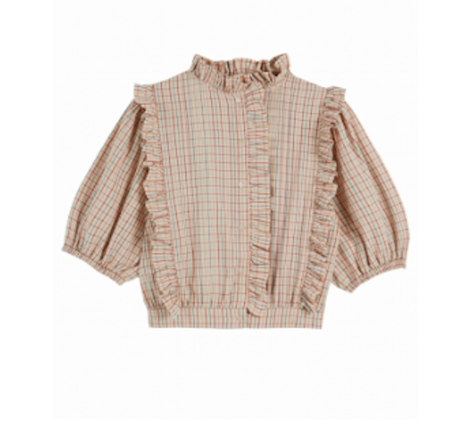 Frill Check Shirt