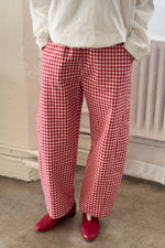 Load image into Gallery viewer, Red Gingham Arc Pants
