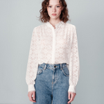 Load image into Gallery viewer, White Lacey Blouse
