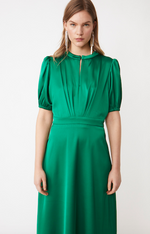 Load image into Gallery viewer, Green Satin Dress
