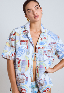 Chlo Holiday Print Shirt