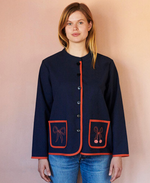 Load image into Gallery viewer, Cherry Bow Embroidered Jacket
