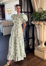 Load image into Gallery viewer, Green Floral Maxi Dress
