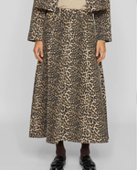 Load image into Gallery viewer, Leopard Print A Line Skirt
