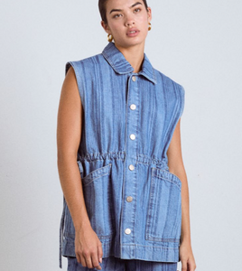 Hera Oversized Denim Gilet