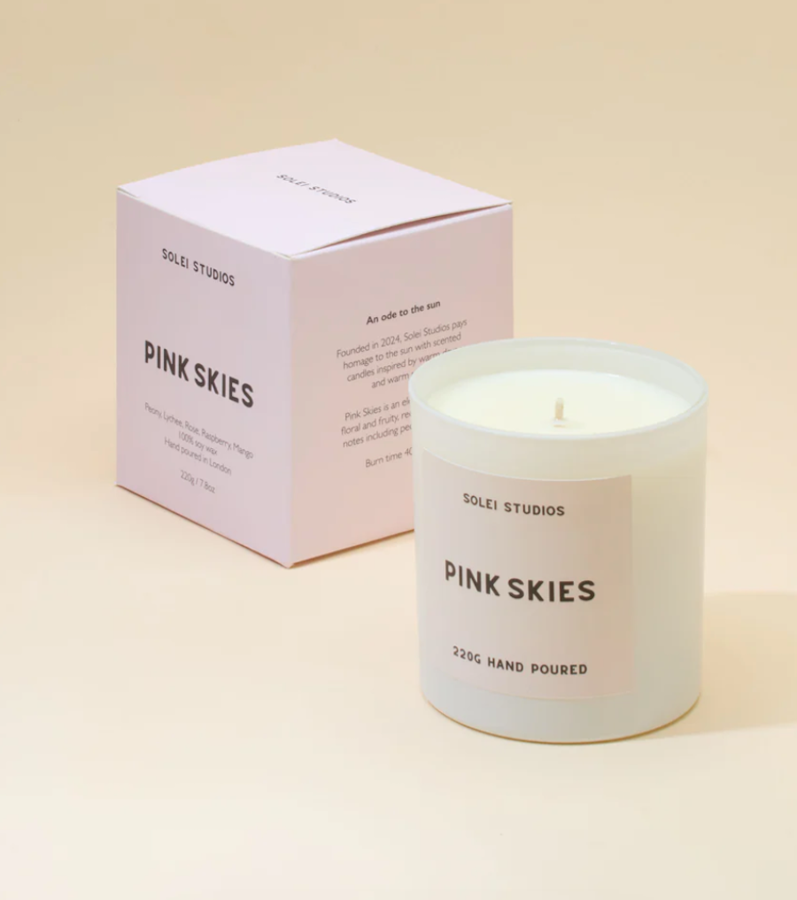 Pink Skies Mini Candle