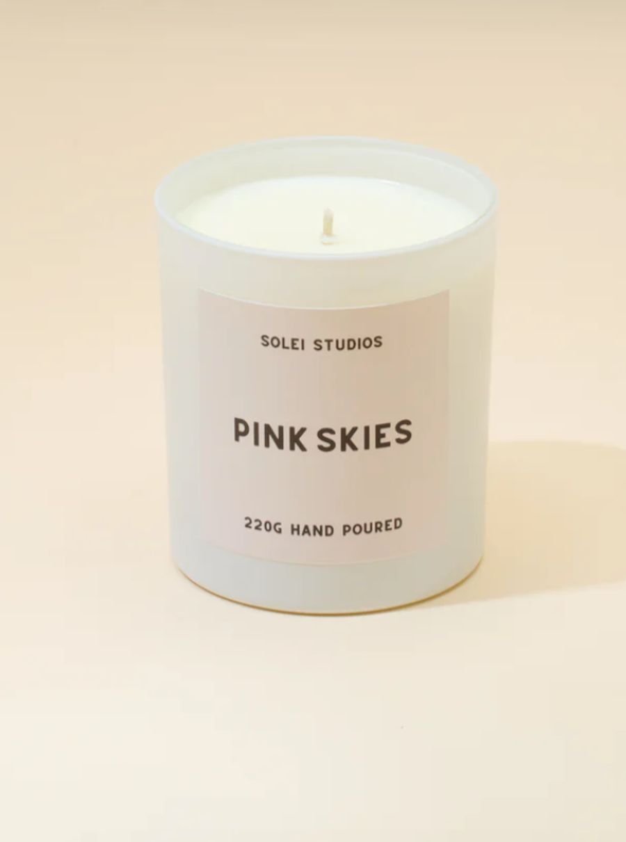 Pink Skies Mini Candle