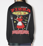 Load image into Gallery viewer, Pizza Print  long sleeve t-Shirt
