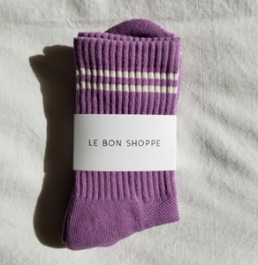 Boyfriend Socks Grape